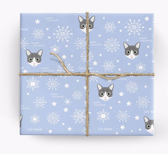 'Happy Holidays' - Personalised {breedFullName} Wrapping Paper